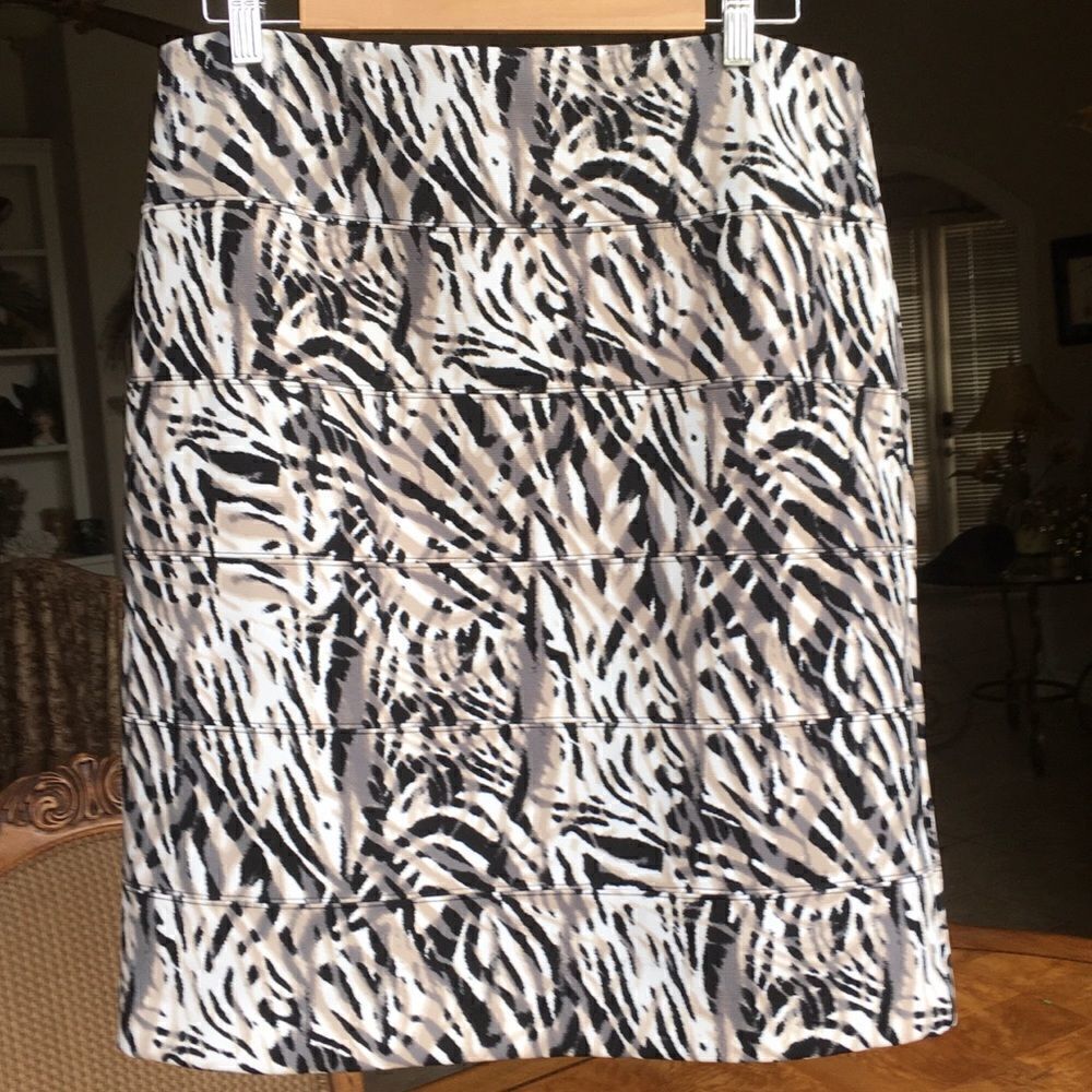 ALFANI RIBBED Elastic Thick Waist Band Skirt